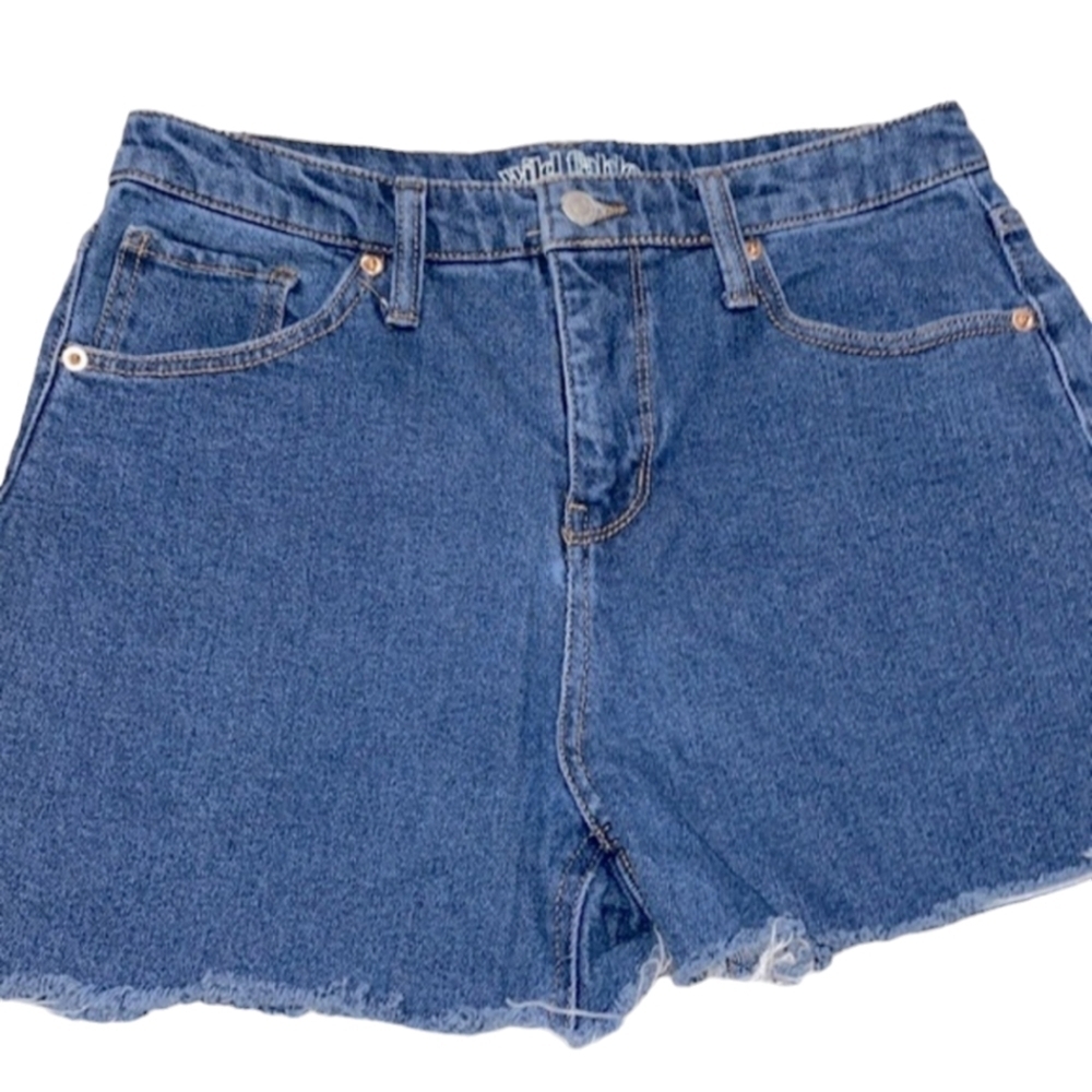 Wild Fable high rise mom jean shorts size 8